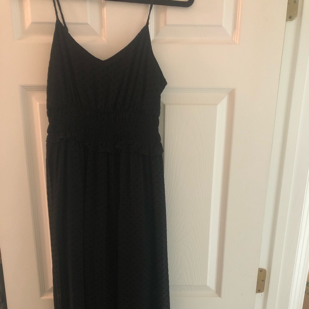Black maxi dress